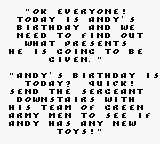 Toy Story screenshot 4 for GameBoy